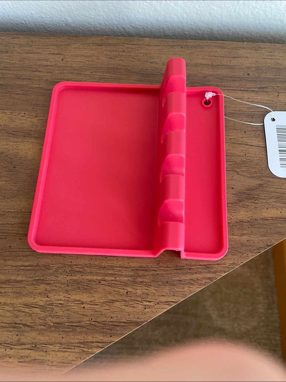 Universal Red Silicone Tablet Case with Folding Stand